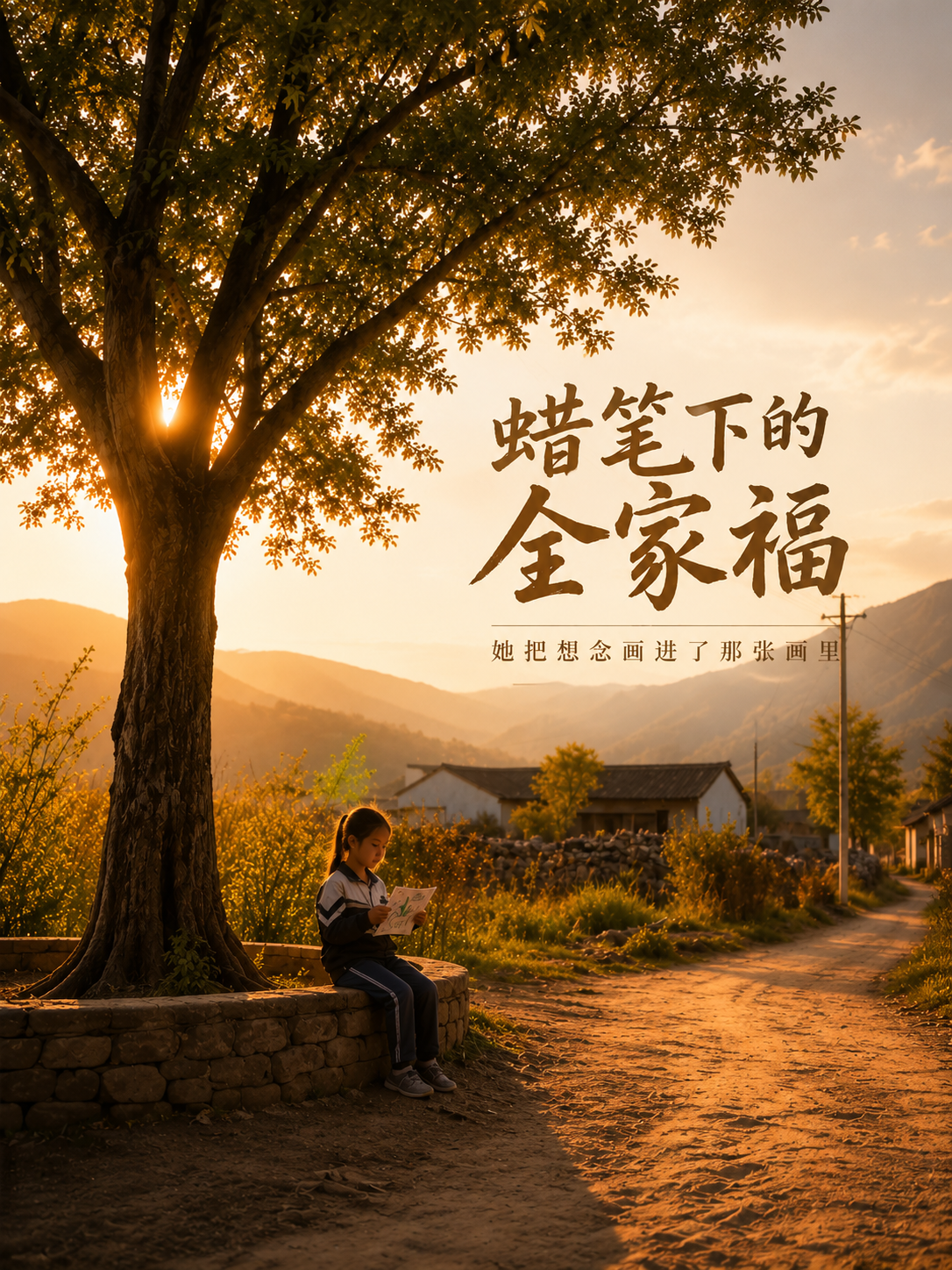 蜡笔下的全家福